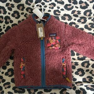 Patagonia Kids Puffer Jacket in Pink and Blue